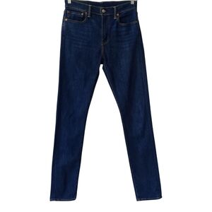 LEVI'S 510 Jeans 32x34 Dark Blue Wash Skinny Stretch Denim Men's